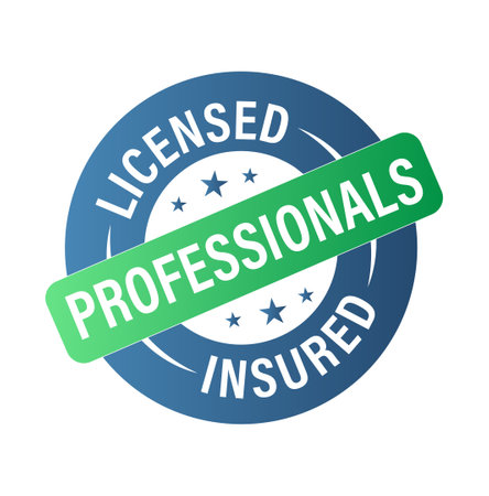 200038389-licensed-insured-professional-vector-icon-blue-and-green-in-color